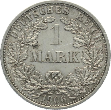 Kaiserreich 1 Mark 1906 F